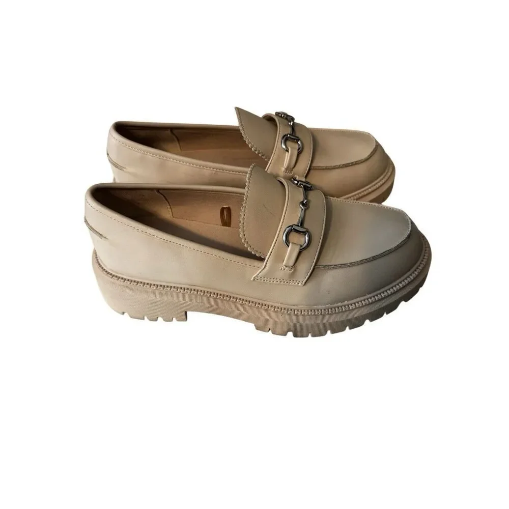 Skechers Modern Rugged Loafers Sweet Choice Off White comfort Slip On Chunky 9